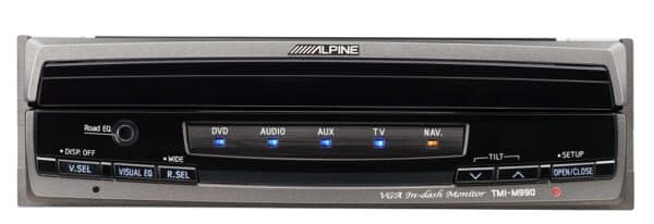 alpine-TMI-M990-moniter-stängd-ljudbyggaren-bilstereo-bilradio